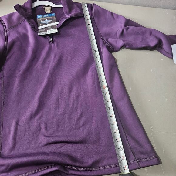 Duluth Trading Company Polartec Power Stetch 1/4 Zip Blackberry Size Large - Picture 6 of 8